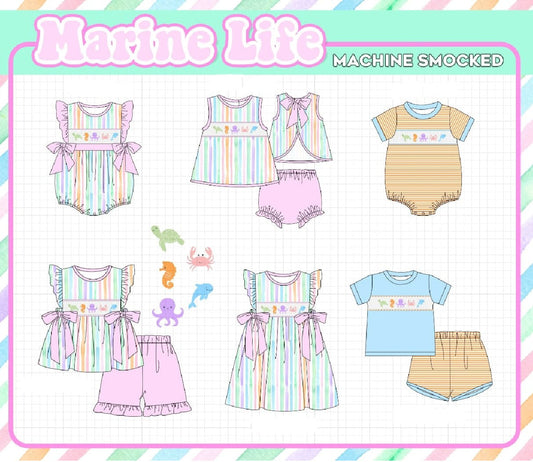 MARINE LIFE MACHINE SMOCKED COLLECTION - ETA MARCH