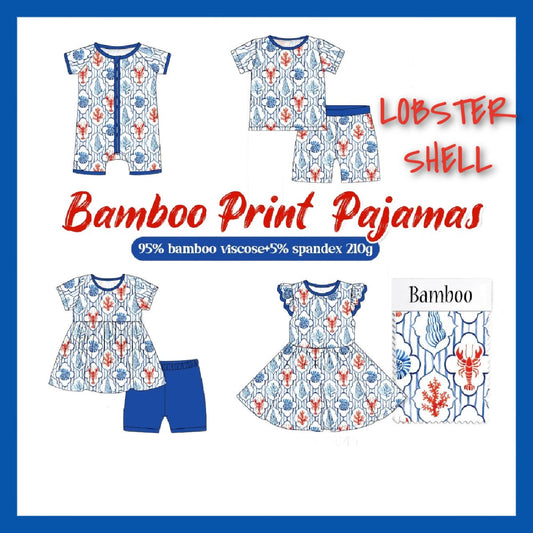 LOBSTER SHELL BAMBOO PJS - ETA MARCH