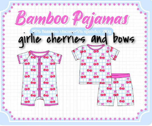 GIRLIE CHERRIES AND BOWS - ETA MARCH