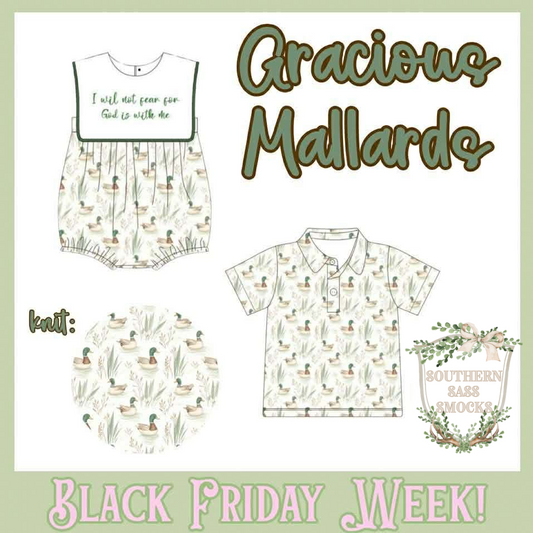 BFPO: GRACIOUS MALLARDS COLLECTION (ETA MAY)