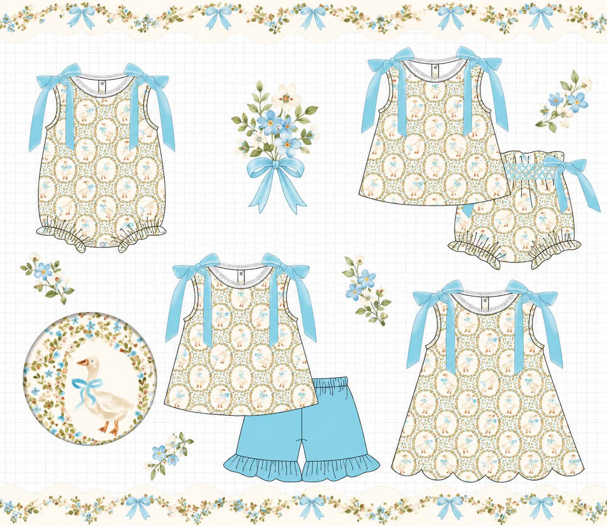 BLUE GOOSE FLORAL COLLECTION-ETA LATE FEB