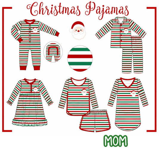 CHRISTMAS STRIPE SANTA PJS-ETA NOV