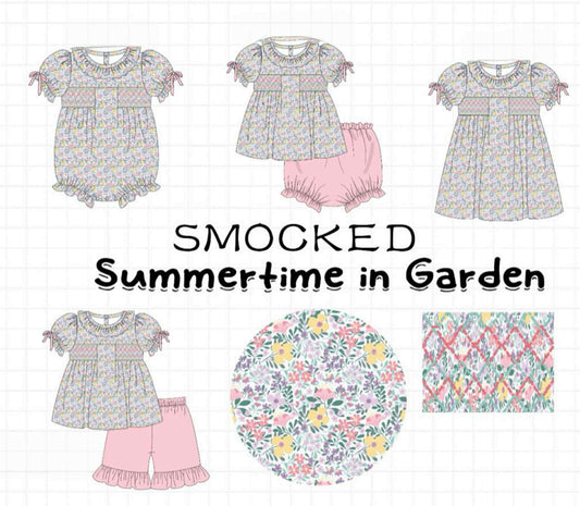 SMOCKED SUMMERTIME IN GARDEN COLLECTION (ETA APRIL)