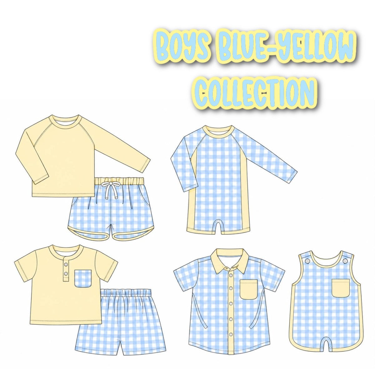 BOYS BLUE/YELLOW COLLECTION-ETA APRIL