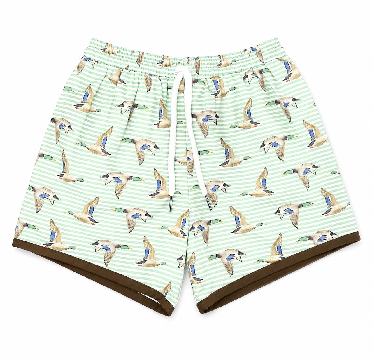 DUCK PRINT SWIM TRUNKS