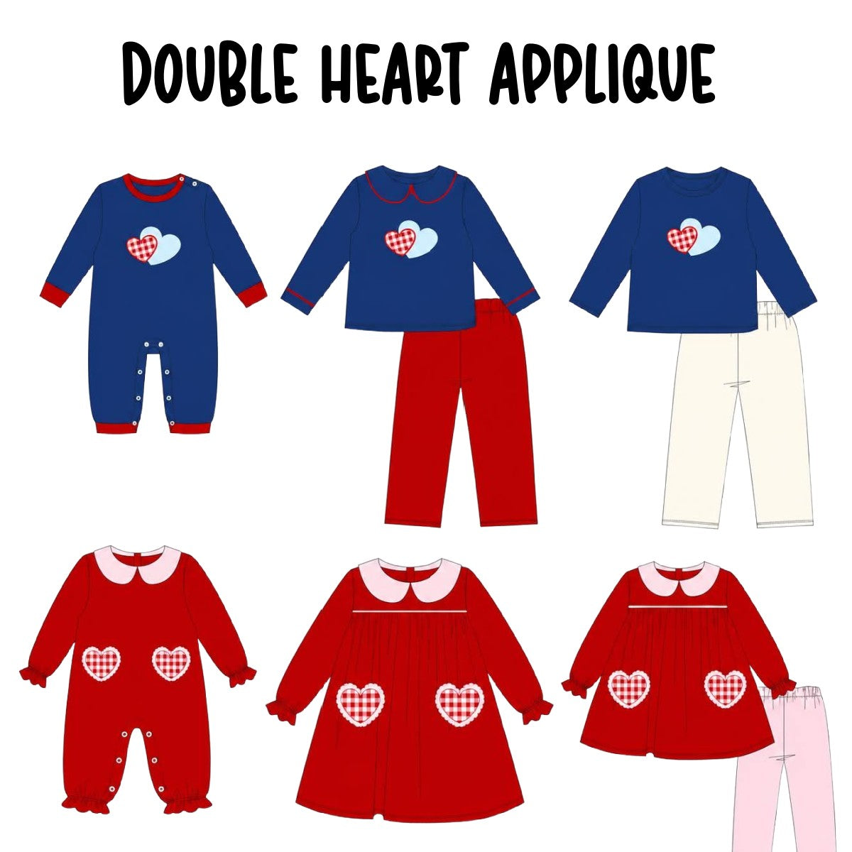 DOUBLE HEART APPLIQUE (ETA LATE DEC)