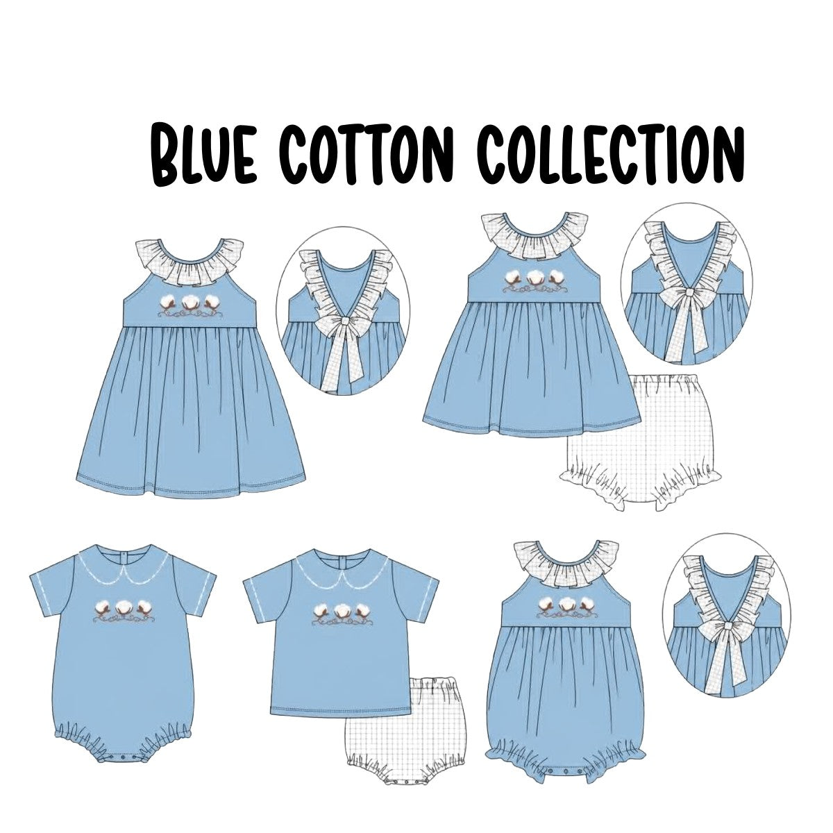 BLUE COTTON COLLECTION (ETA LATE DEC)