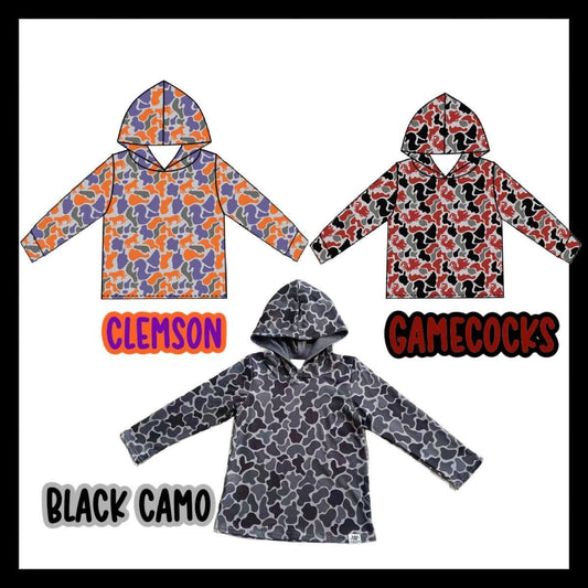 CAMO PRINT PULLOVERS
