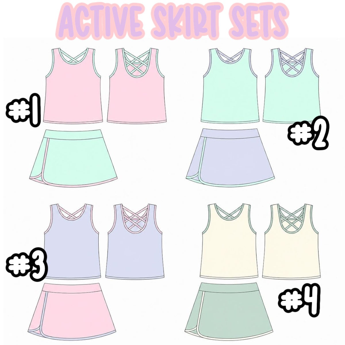 ACTIVE SKIRT SETS-ETA FEB