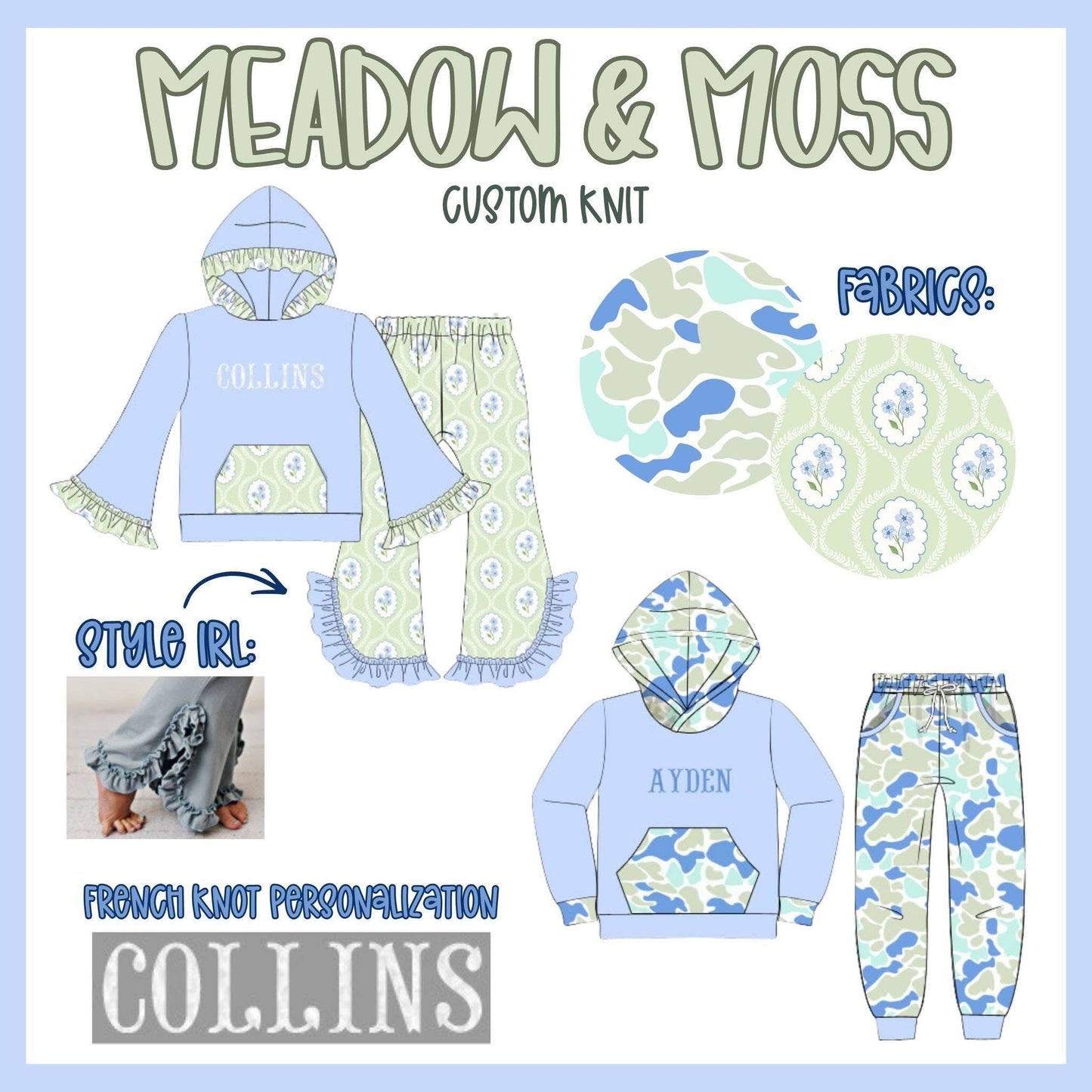 MEADOW & MOSS COLLECTION - ETA LATE DEC