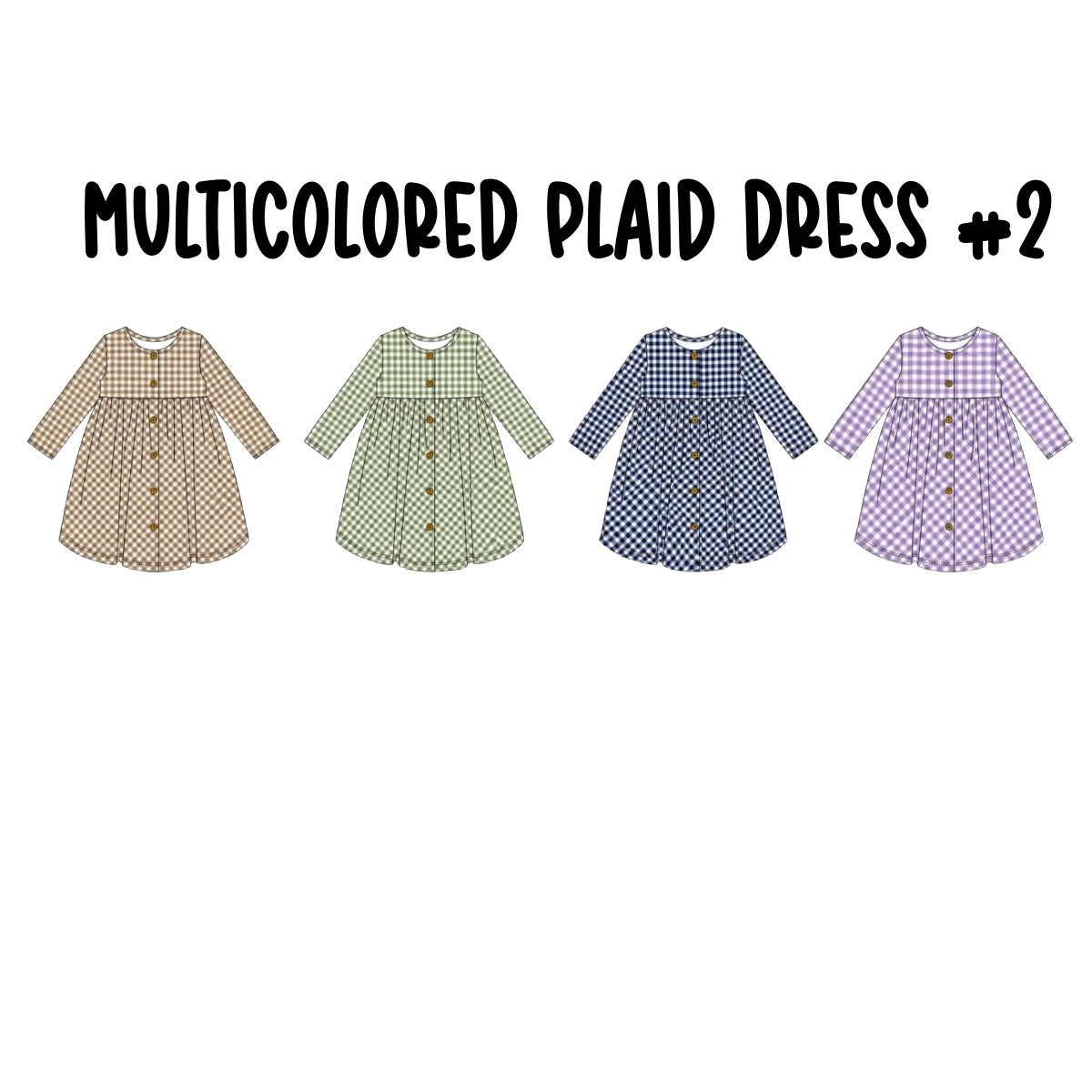 MULTICOLORED PLAID DRESS #2 (ETA LATE DEC)