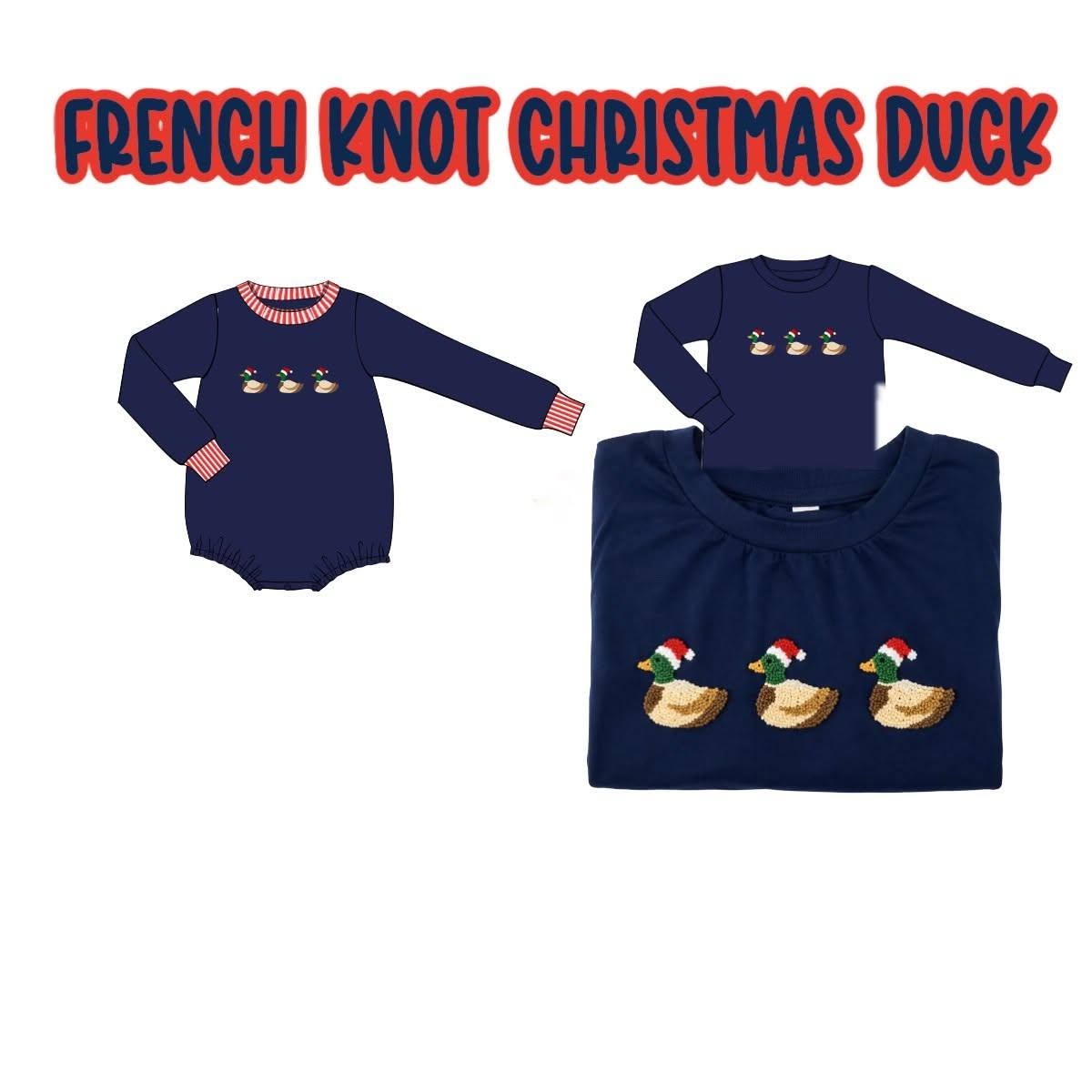 PO 108: CHRISTMAS DUCK FRENCH KNOT BUBBLE