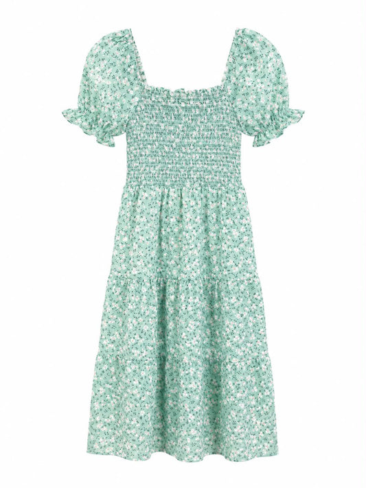 SMALL LADIES FALL FLORAL DRESS