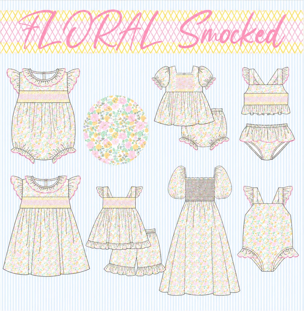 FLORAL SMOCKED COLLECTION-ETA LATE FEB