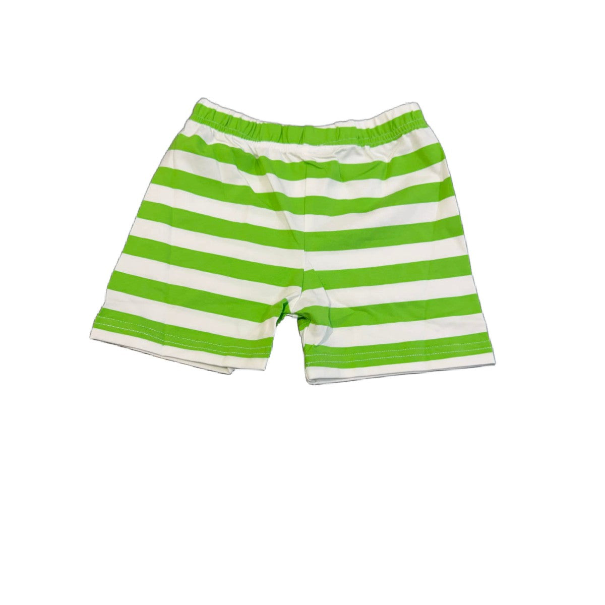 2T LIME STRIPE KNIT SHORTS