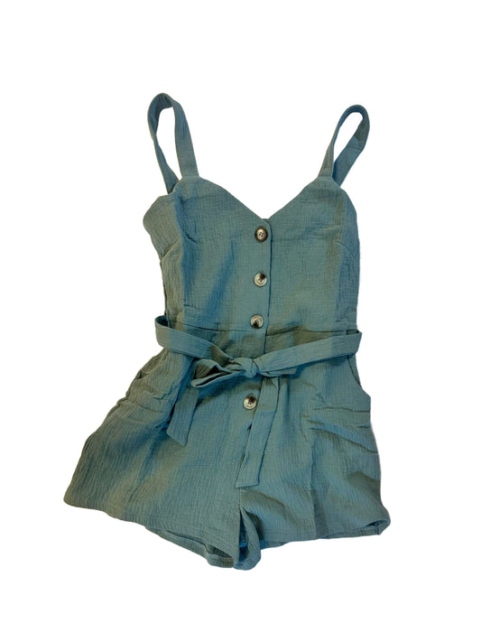 LADIES FELDER GREEN ROMPER WITH POCKETS