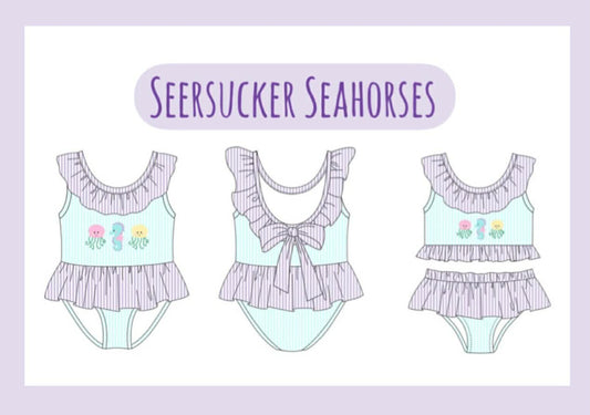SEERSUCKER SEAHORSES COLLECTION - ETA LATE APRIL