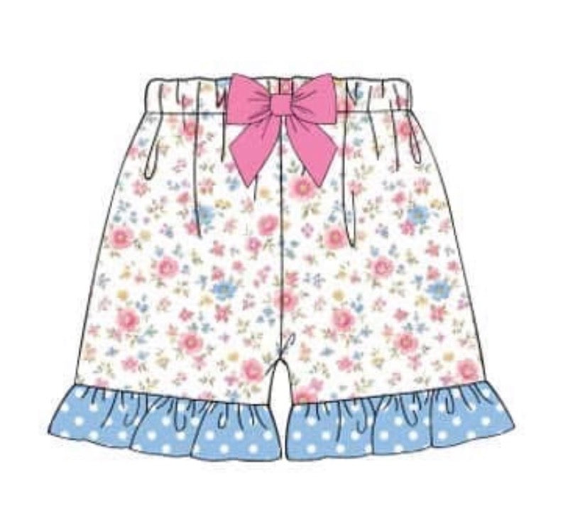 PO 108.5 Girls Mix & Match - Fun Floral Shorts