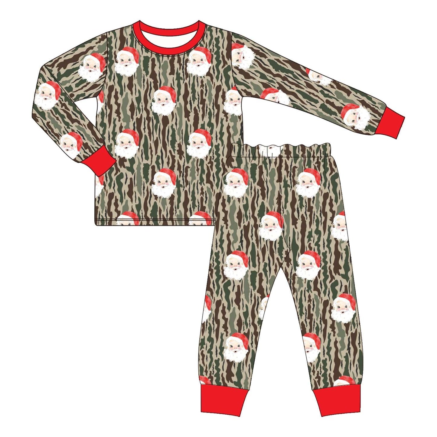 WS: CAMO SANTA PJ SET
