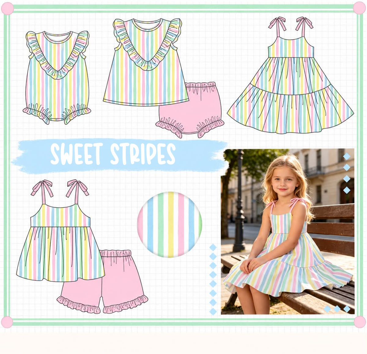 SWEET COLORED STRIPED-ETA APRIL