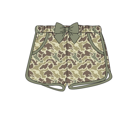 GIRLS OLD CAMO SHORTS (ETA JULY)