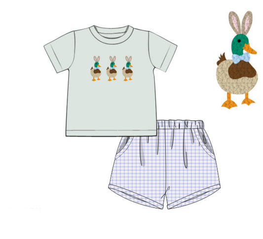 PO 103.5 Mallards & Bunnies Boy Short Set