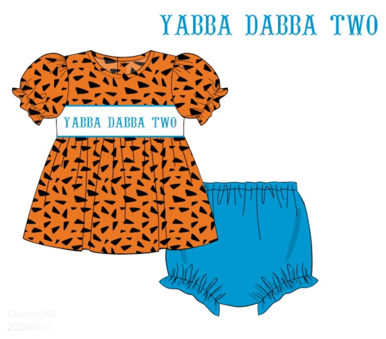 PO 98.5 Yabba Dabba Name Smocks