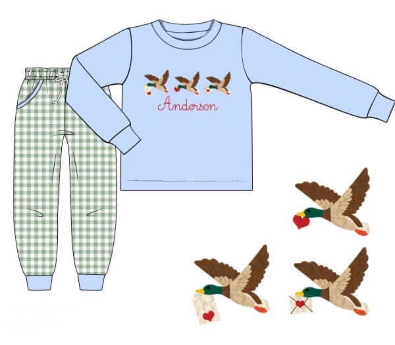 PO 108.5 Love Letters Jogger Set