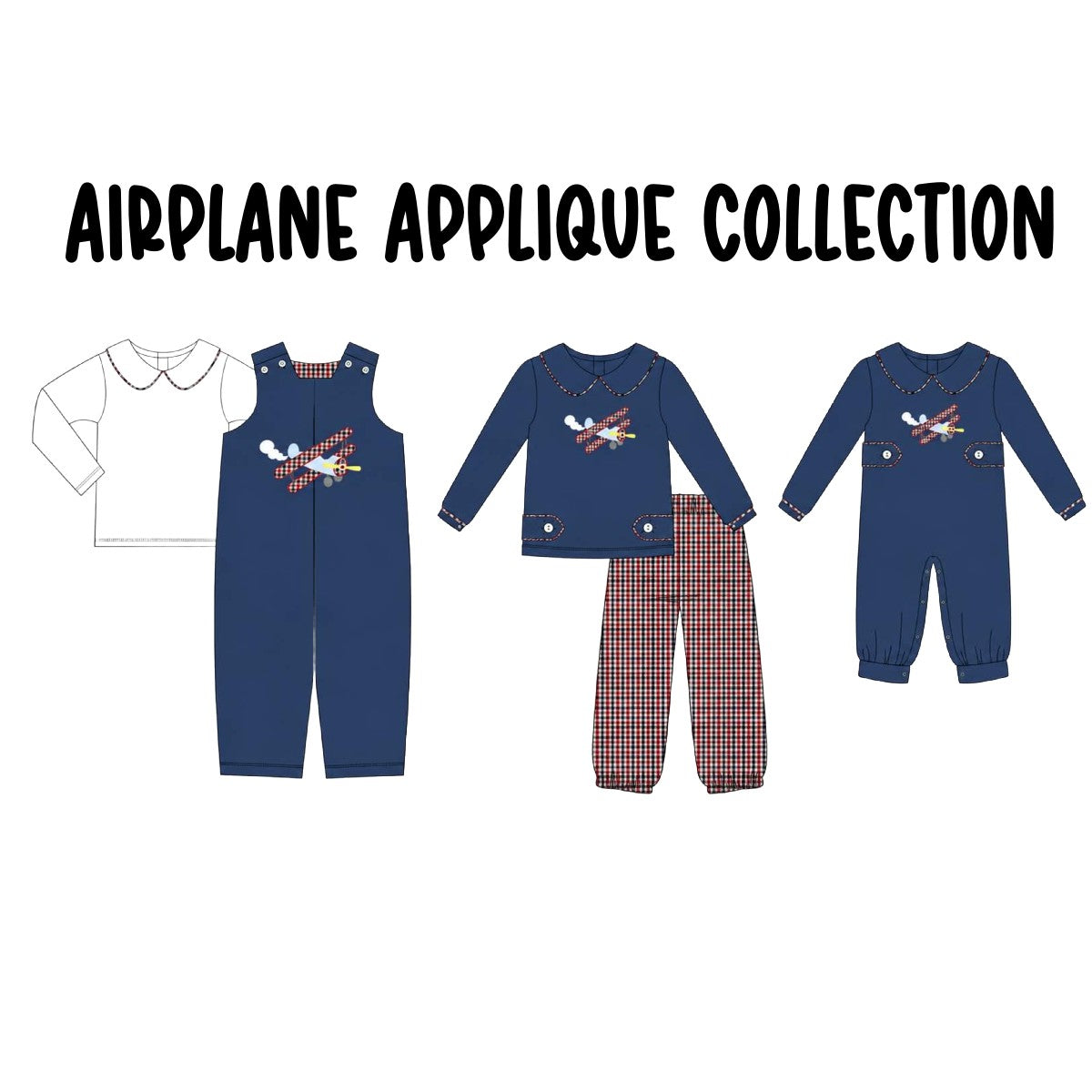 AIRPLANE APPLIQUE COLLECTION (ETA LATE DEC)