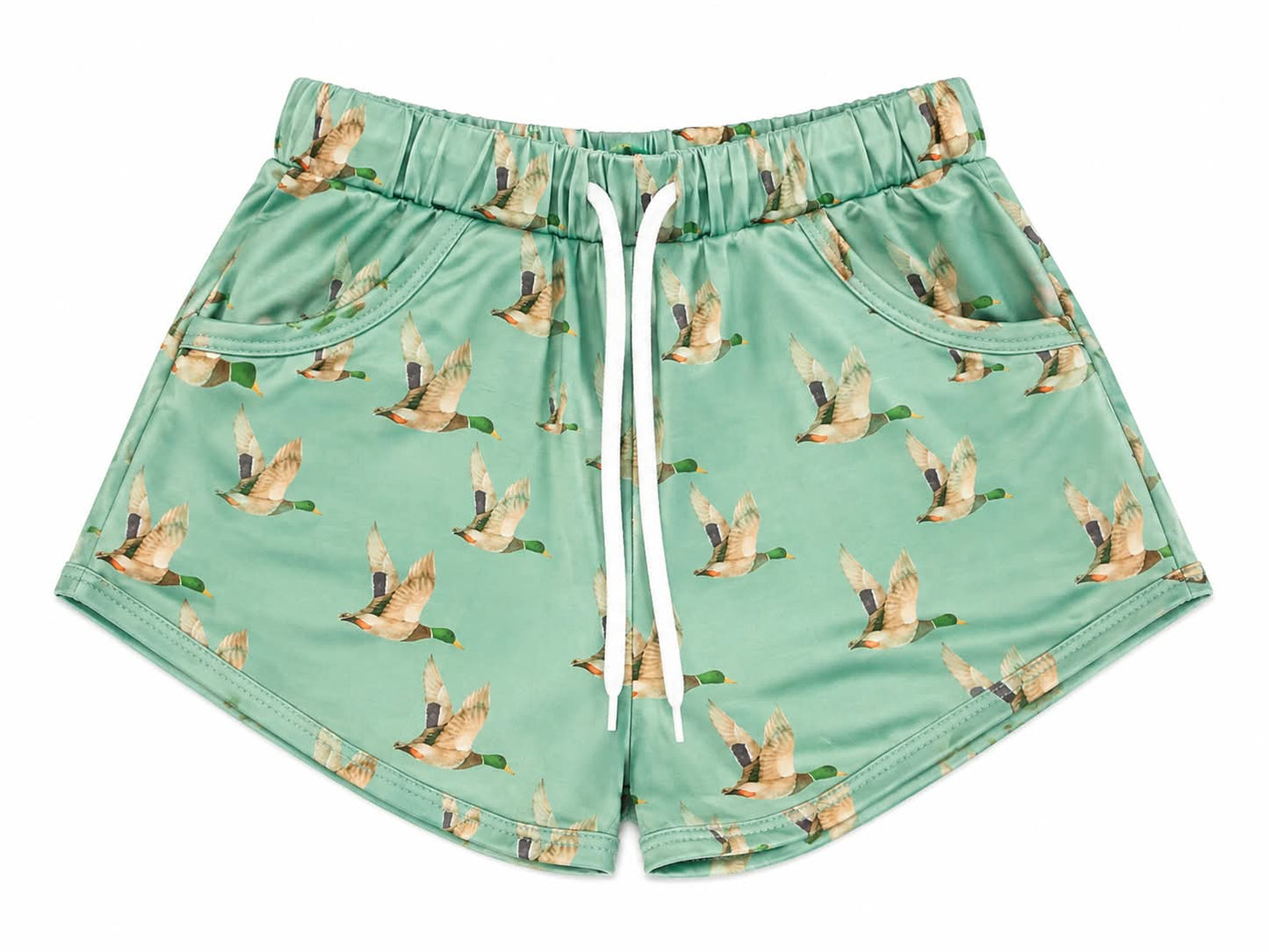 3T GREEN DUCK PRINT SHORTS