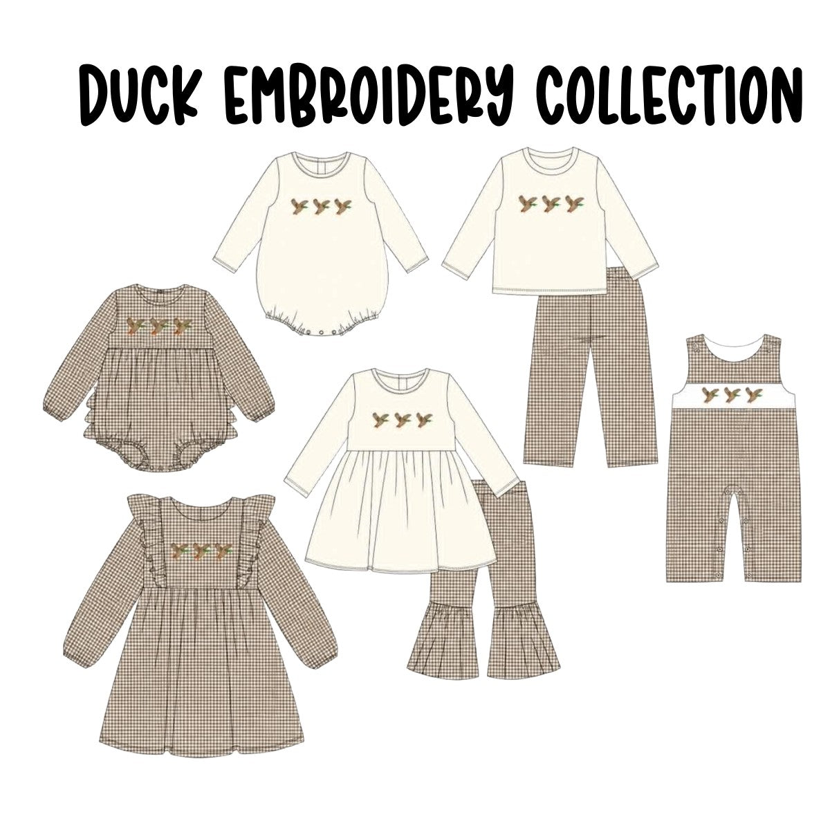 DUCK EMBROIDERY COLLECTION (ETA LATE DEC)
