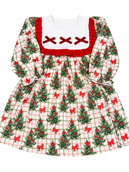 3T CHRISTMS BOW DRESS