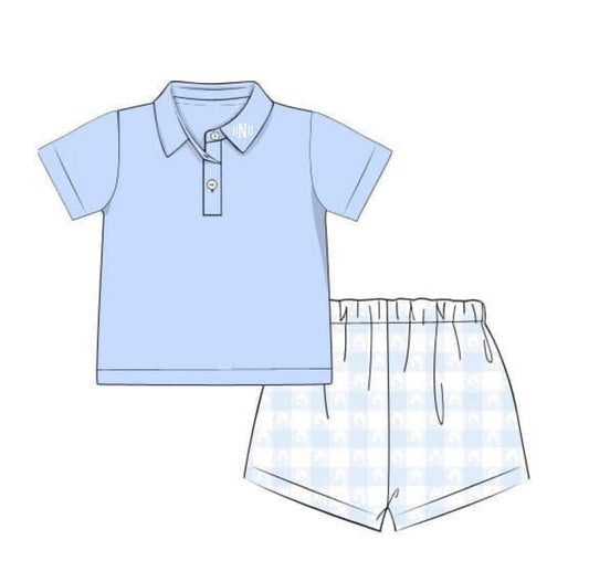 PO 103.5 Easter Knits Boy Short Set
