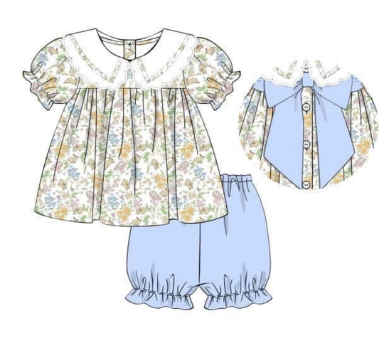 PO 103.5 Easter Knits Girl Short Set