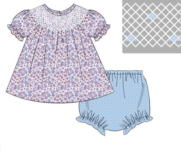 PO 98.5 Floral & Gingham Sibling Sets