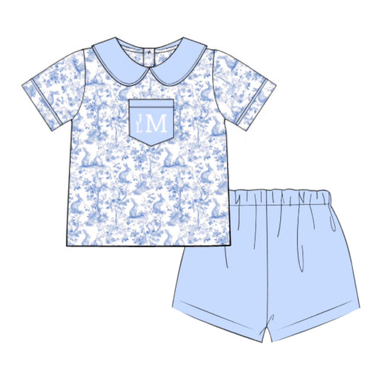 PO 103.5 Bunny Toile Short Set
