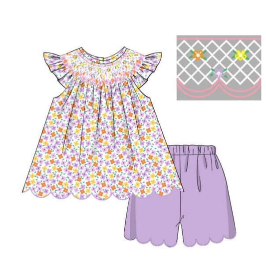 PO 103.5 For the Girls - Lavender Fields Short Set