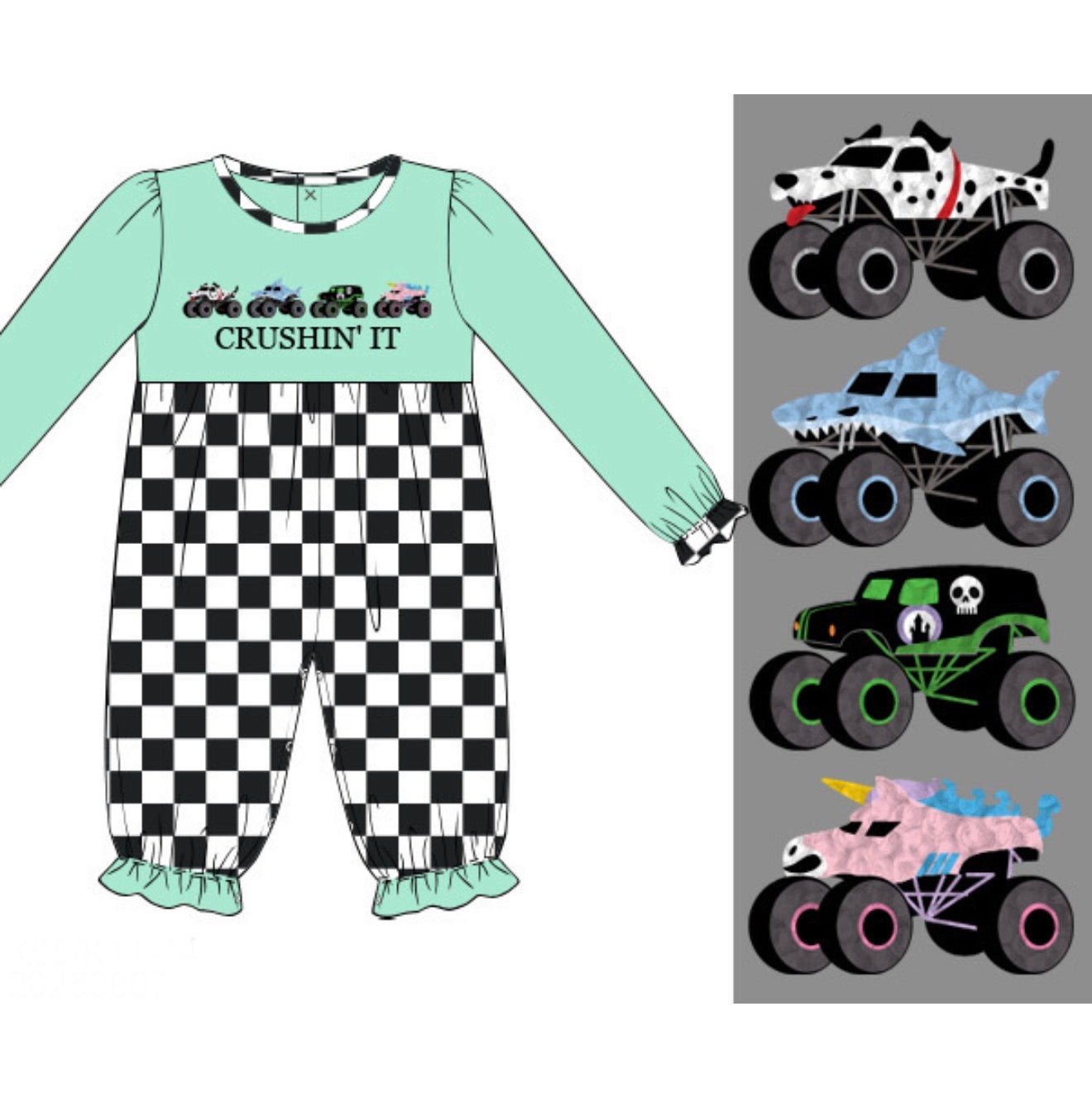 PO 108.5 Crushin' It Girl Romper
