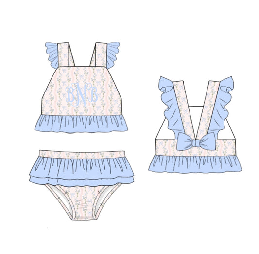 PO 103.5 Marley Floral & Gingham Swim Girl 2pc.
