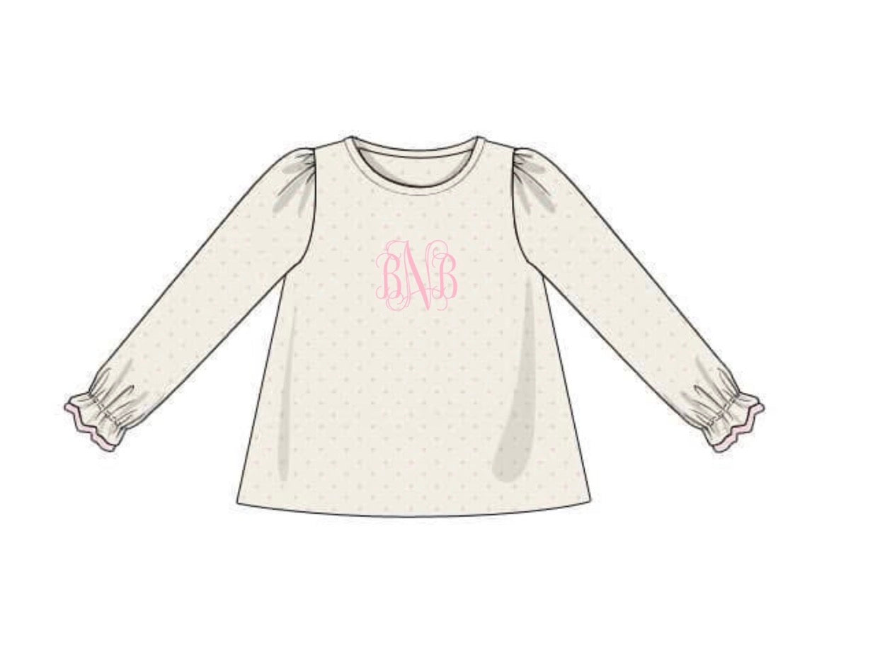 PO 108.5 Girls Mix & Match - Pink Dot Shirt