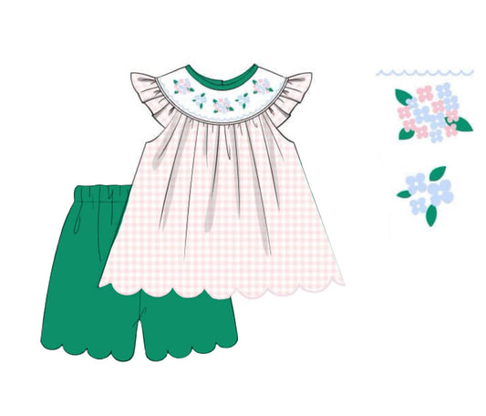 PO 103.5 Bouquets & Bugs Girl Short Set