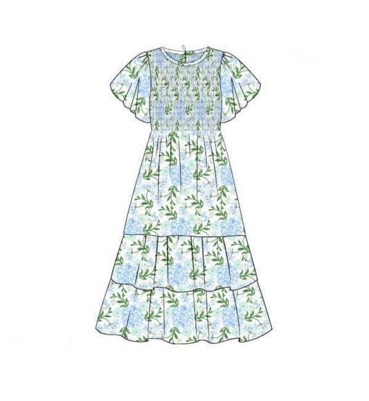 PO 103.5 Hallie's Hydrangeas Adult Dress