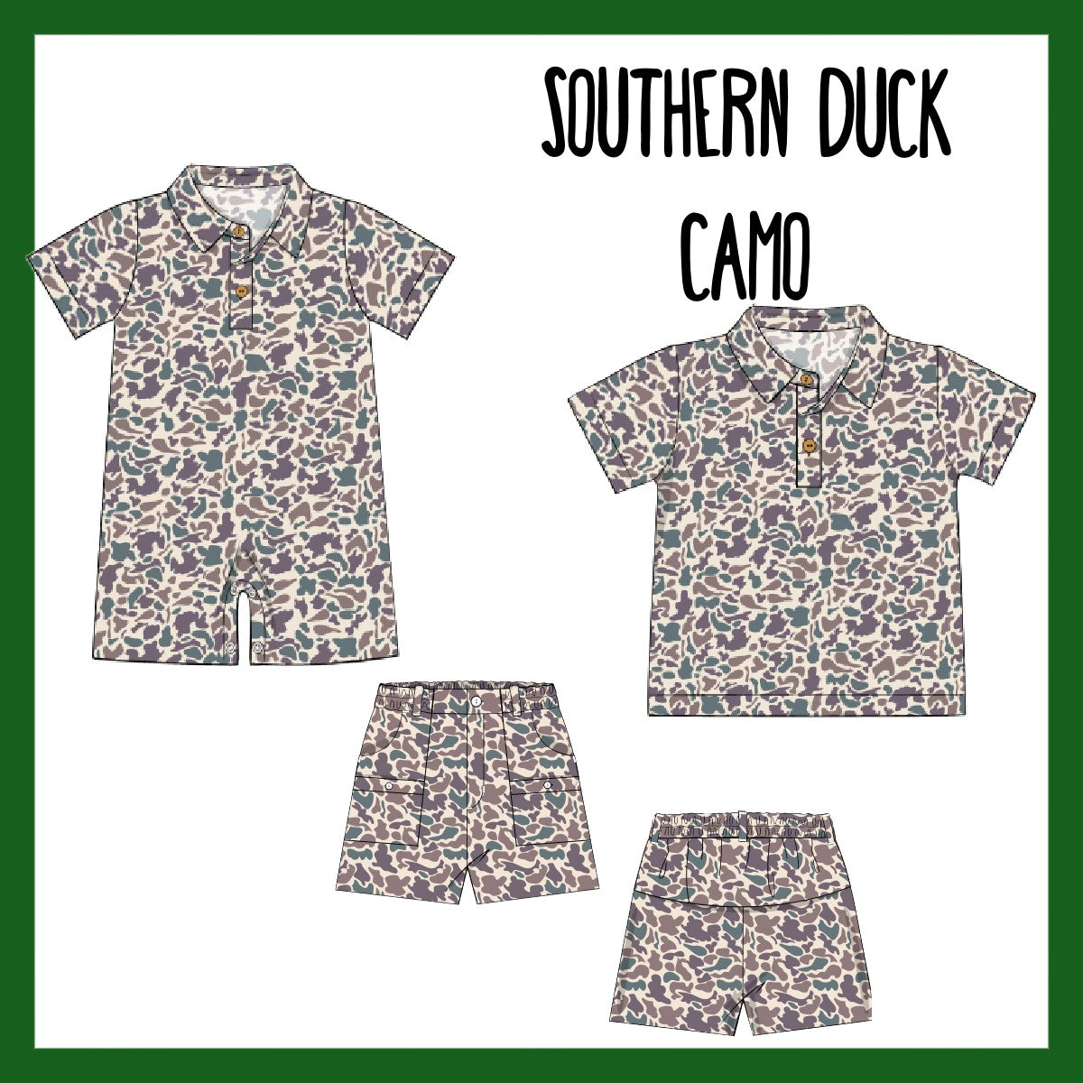 PO99: SOUTHERN DUCK CAMO COLLECTION