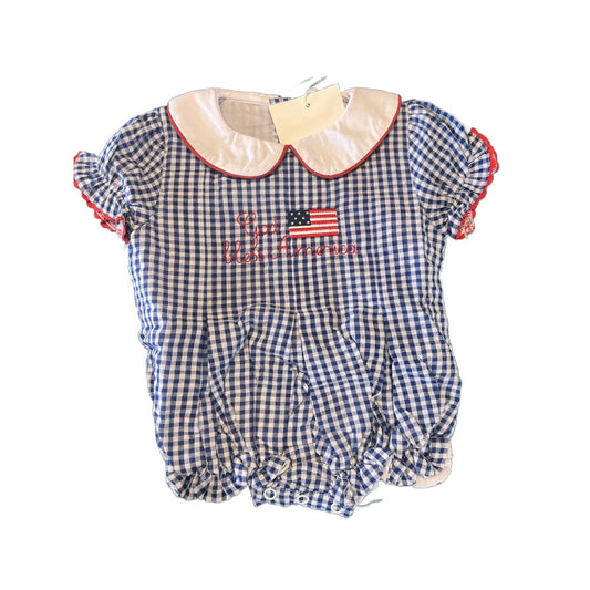 NB GIRLS GOD BLESS AMERICA BUBBLE