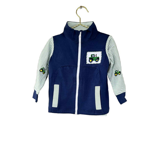 TRACTOR SMOCKED VEST SET
