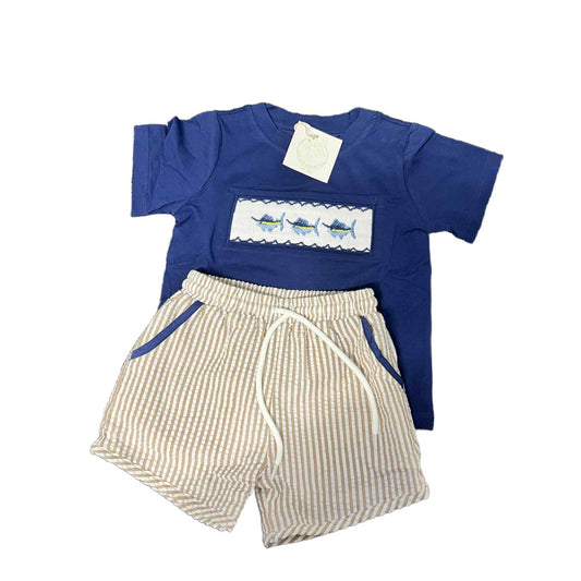 SAILFISH SMOCKED SHORT SET