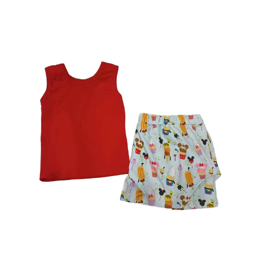 BEST DAY SNACKS SKIRT SET