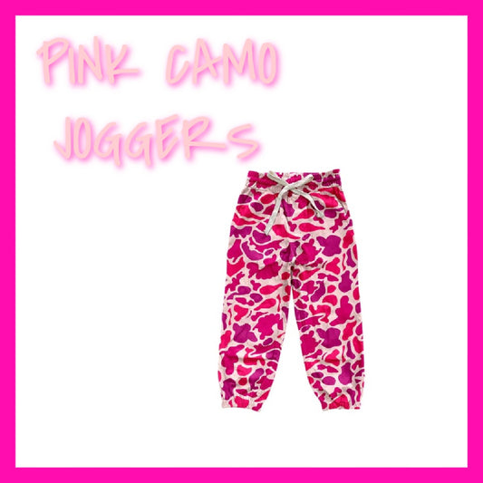 PINK CAMO JOGGERS