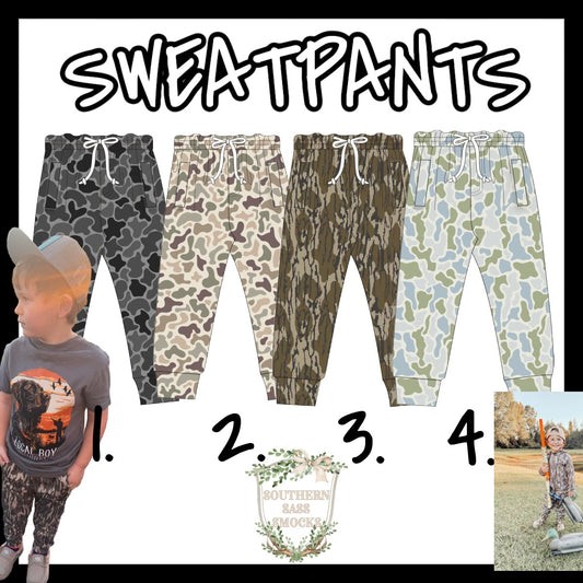 WS CAMO SWEATPANTS