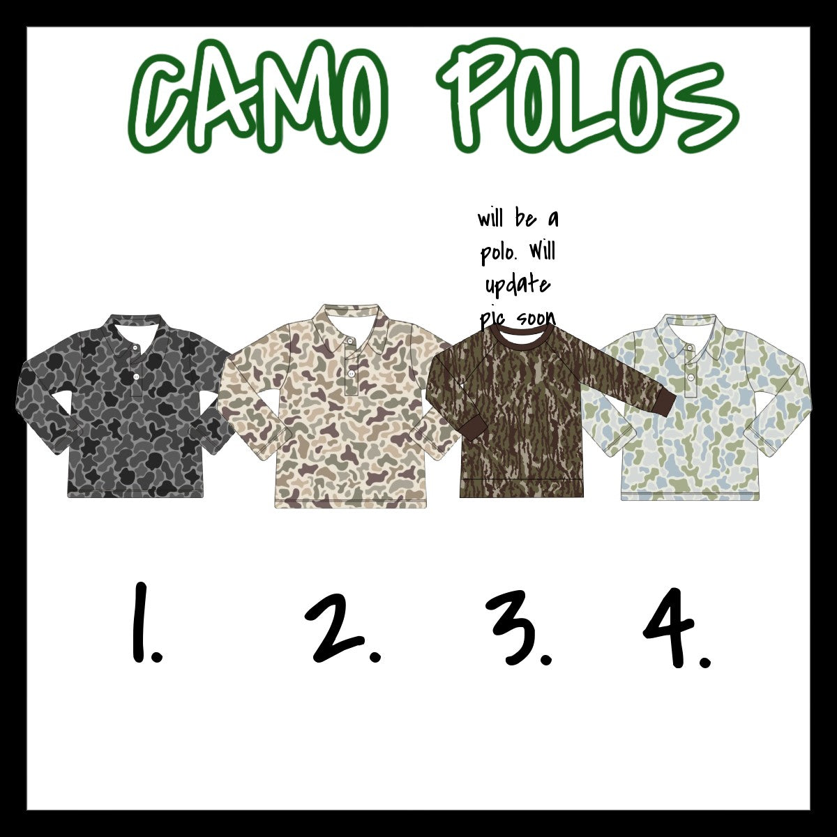 CAMO POLOS